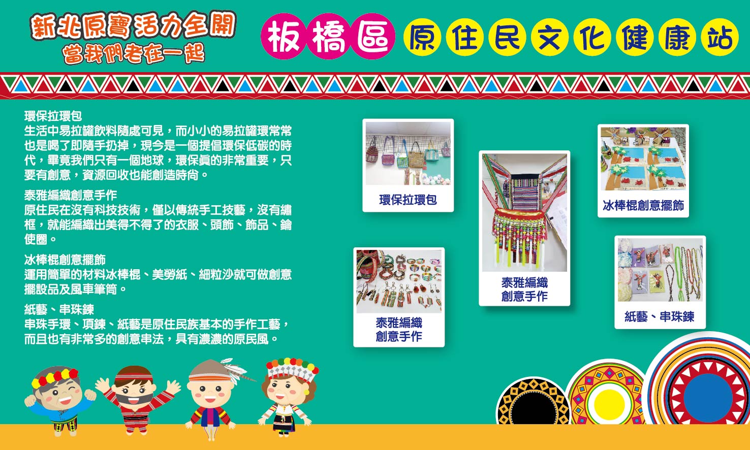 「當我們老在一起-新北原寶 活力全開」各區活動介紹圖片共16張